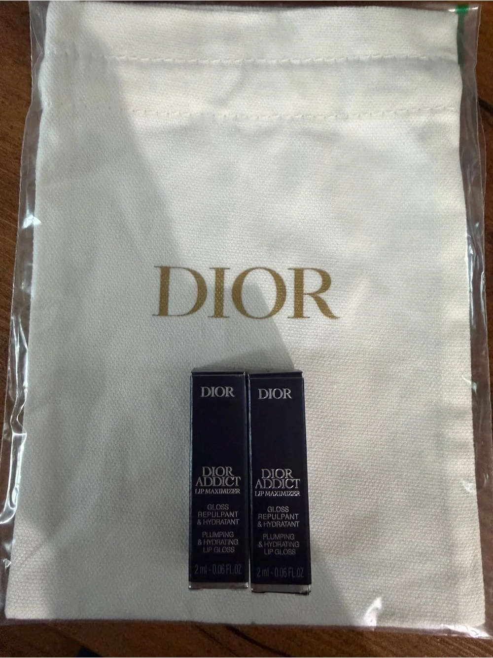 Dior Addict Lip Maximizer Mini Lip Gloss Duo (2) with Gift Bag! Brand New!